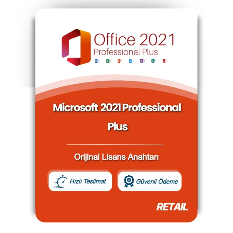 Office 2021 Professional Plus Retail Dijital Lisans Key