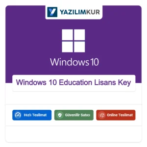 Windows 10 Education Lisans Key