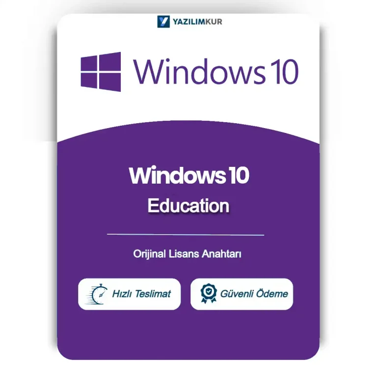 Windows 10 Education Lisans Anahtarı Satın Al