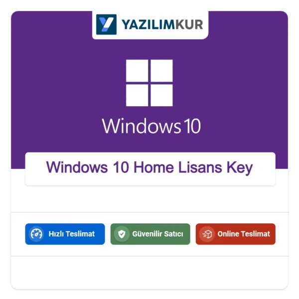 Windows 10 Home Lisans Key