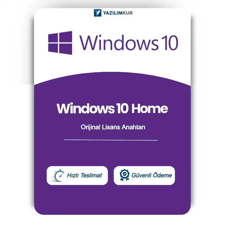 Windows 10 Home Lisans Anahtarı Satın Al