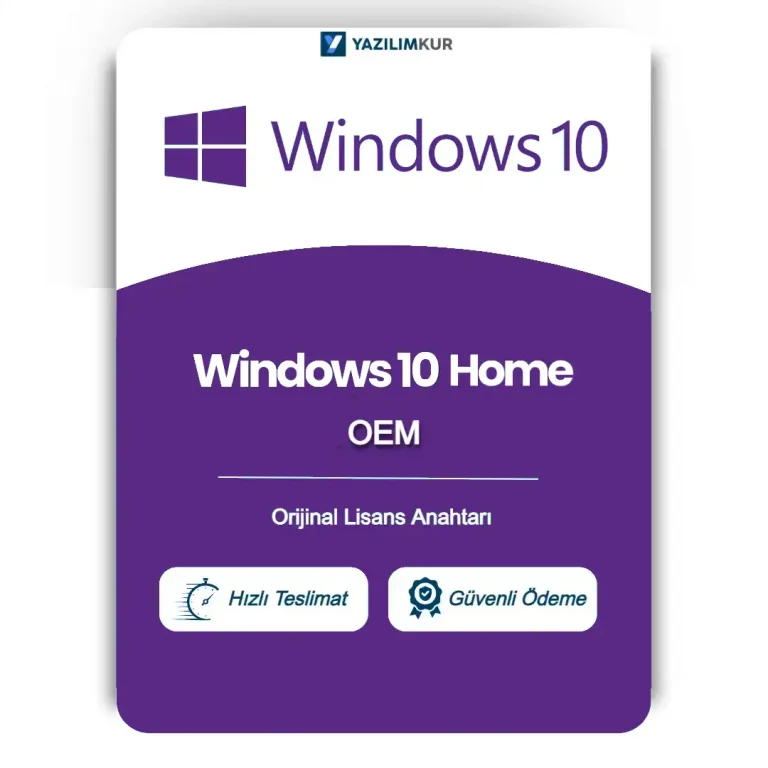 Windows 10 Home OEM Lisans Key