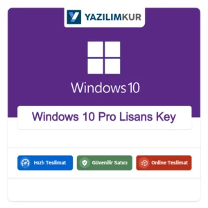 Windows 10 Pro Lisans Key