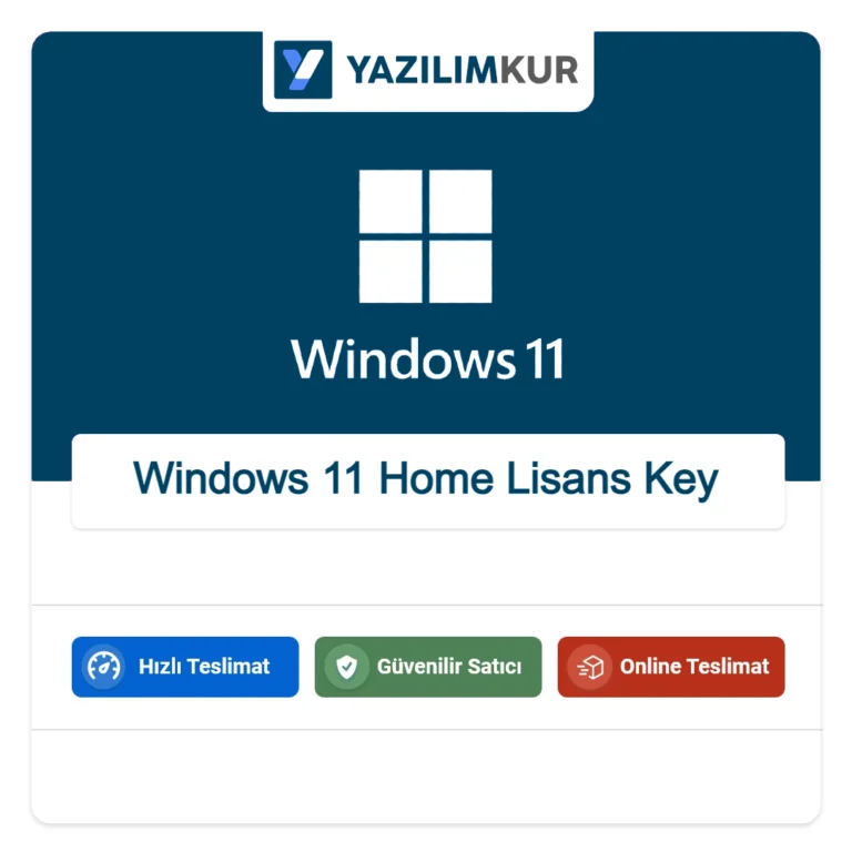 Windows 11 Home Lisans Key