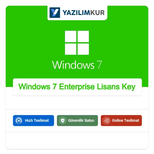 Windows 7 Enterprise Lisans Key