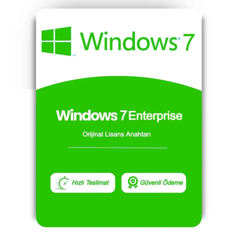 Windows 7 Enterprise Lisans Anahtarı Satın Al