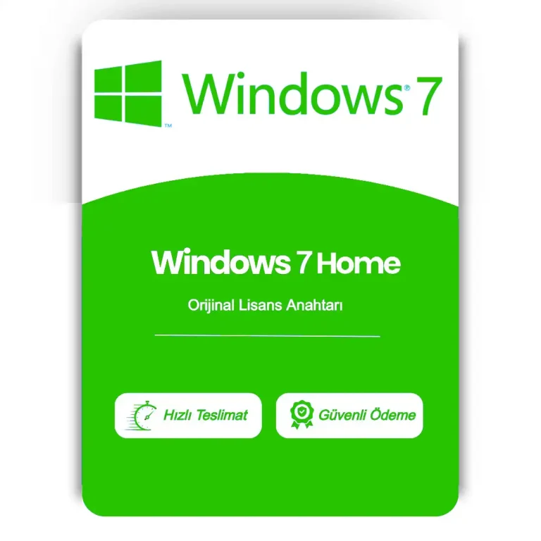 Windows 7 Home Lisans Anahtarı Satın Al