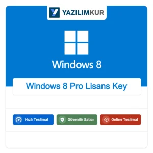 Windows 8 Pro Lisans Key