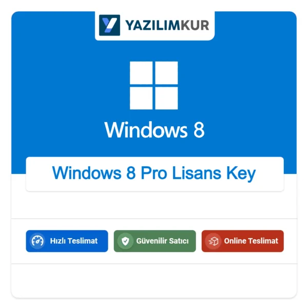 Windows 8 Pro Lisans Key