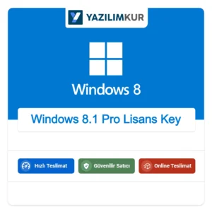 Windows 8.1 Pro Lisans Key