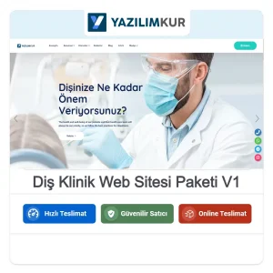 Diş Klinik Web Sitesi Paketi V1