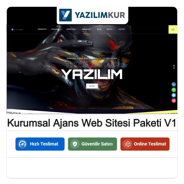 Kurumsal Ajans Web Sitesi Paketi V1