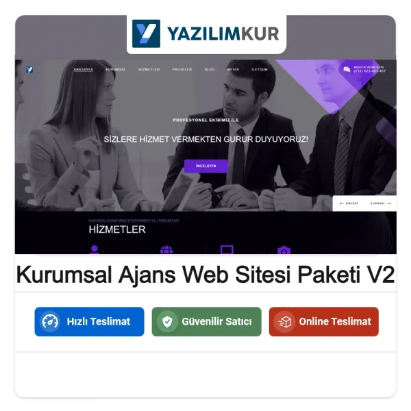 Kurumsal Ajans Web Sitesi Paketi V2