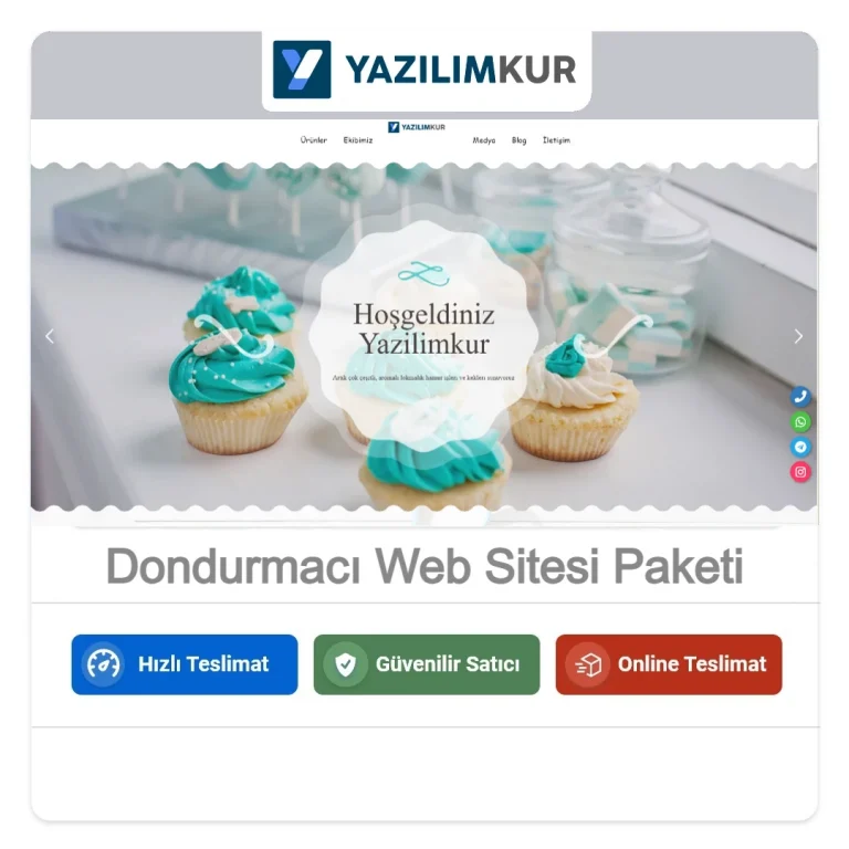 Dondurmacı Web Sitesi Paketi