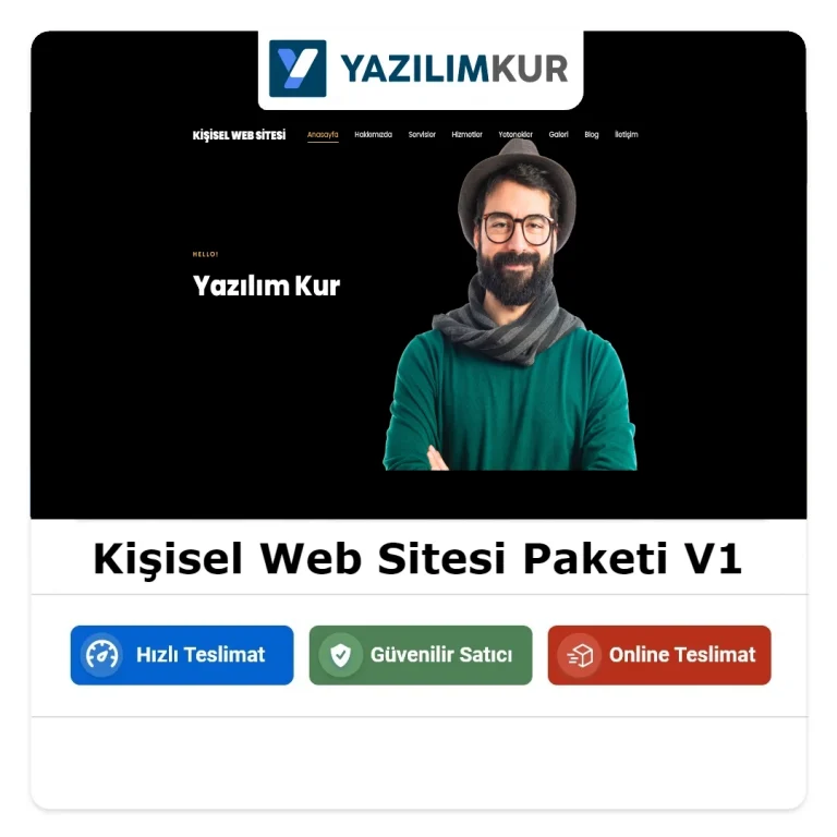 Kişisel Web Sitesi Paketi V1